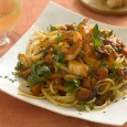 Make your own marinara with this quick 30-minute meal. Most pasta dishes load up with carbs, but the shrimp in this dish add plenty of lean, filling protein to the linguine. Plus, it contains 30% of your daily iron needs....